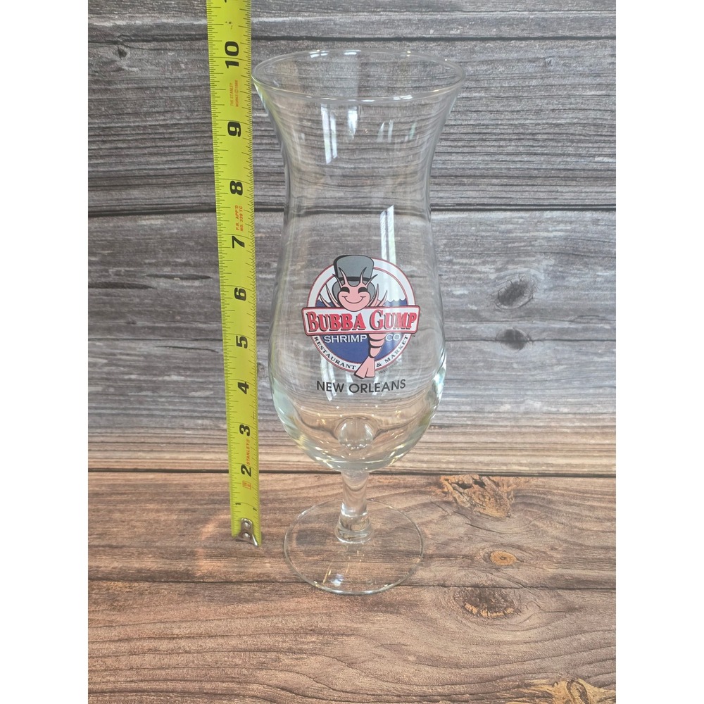 Bubba Gump Shrimp Co New Orleans Hurricane Glass Souvenir Drinkware 9.5 inch